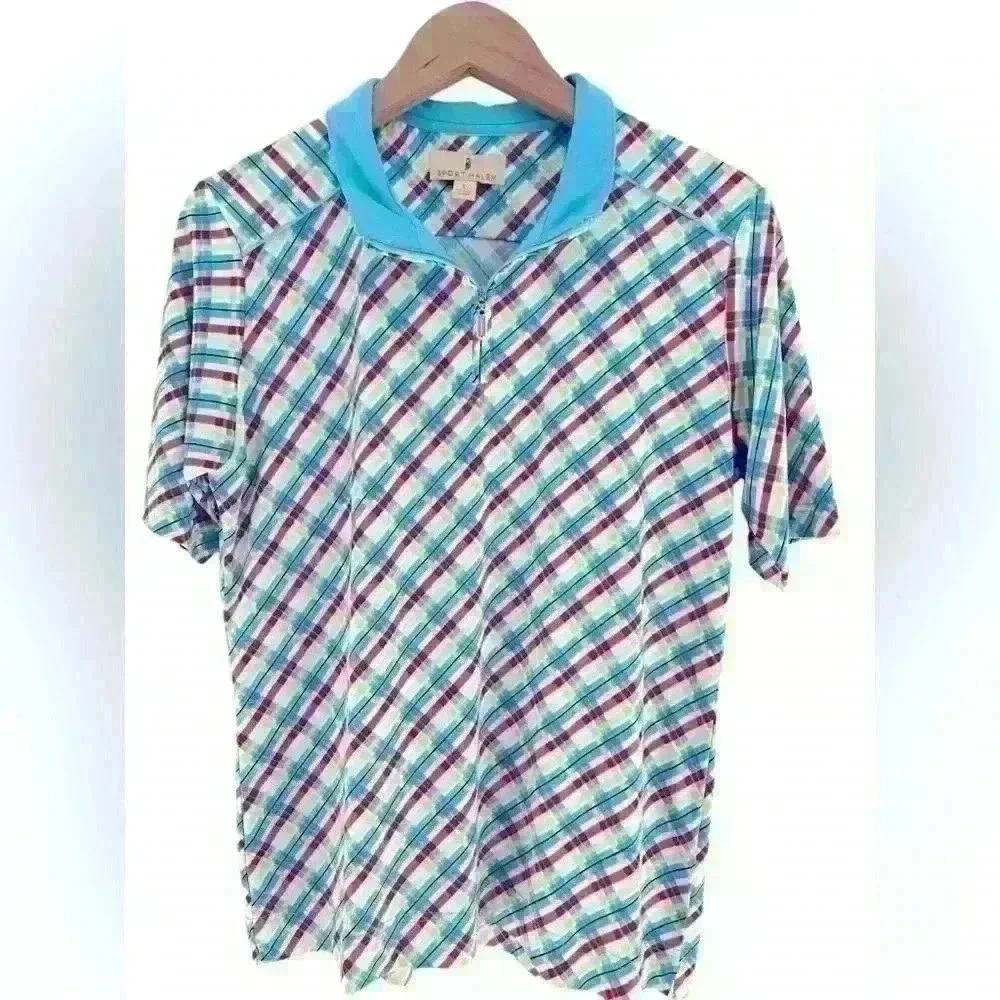 Sport Haley Women’s 1/4 Zip Stretch Golf Polo Size Large
